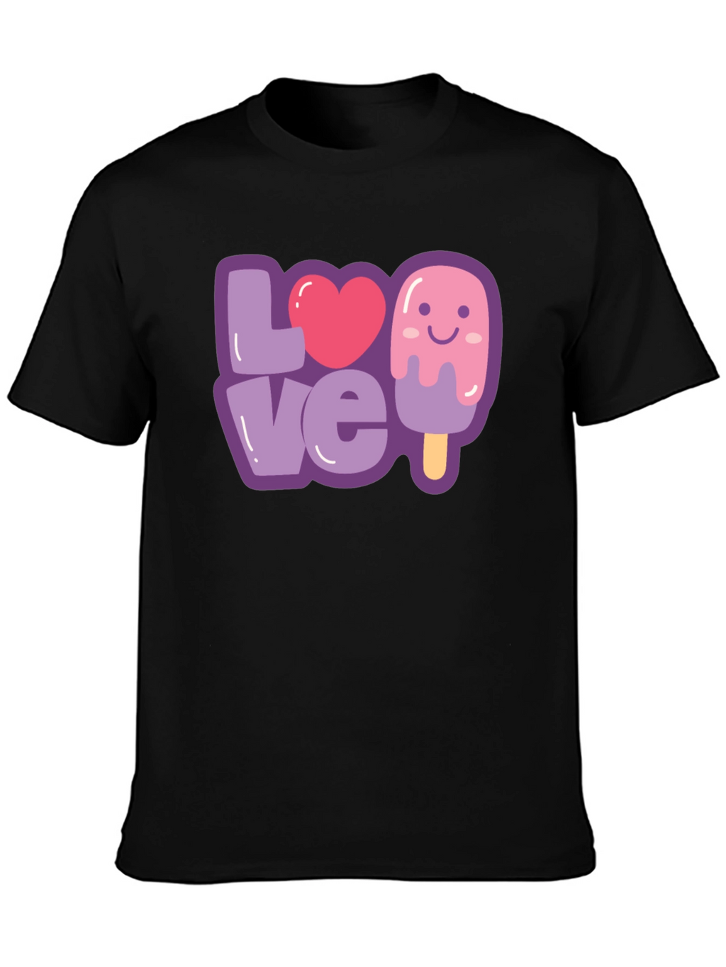 Love Ice Cream Graphic Tee - Cute & Fun