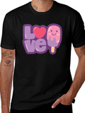 Love Ice Cream Graphic Tee - Cute & Fun