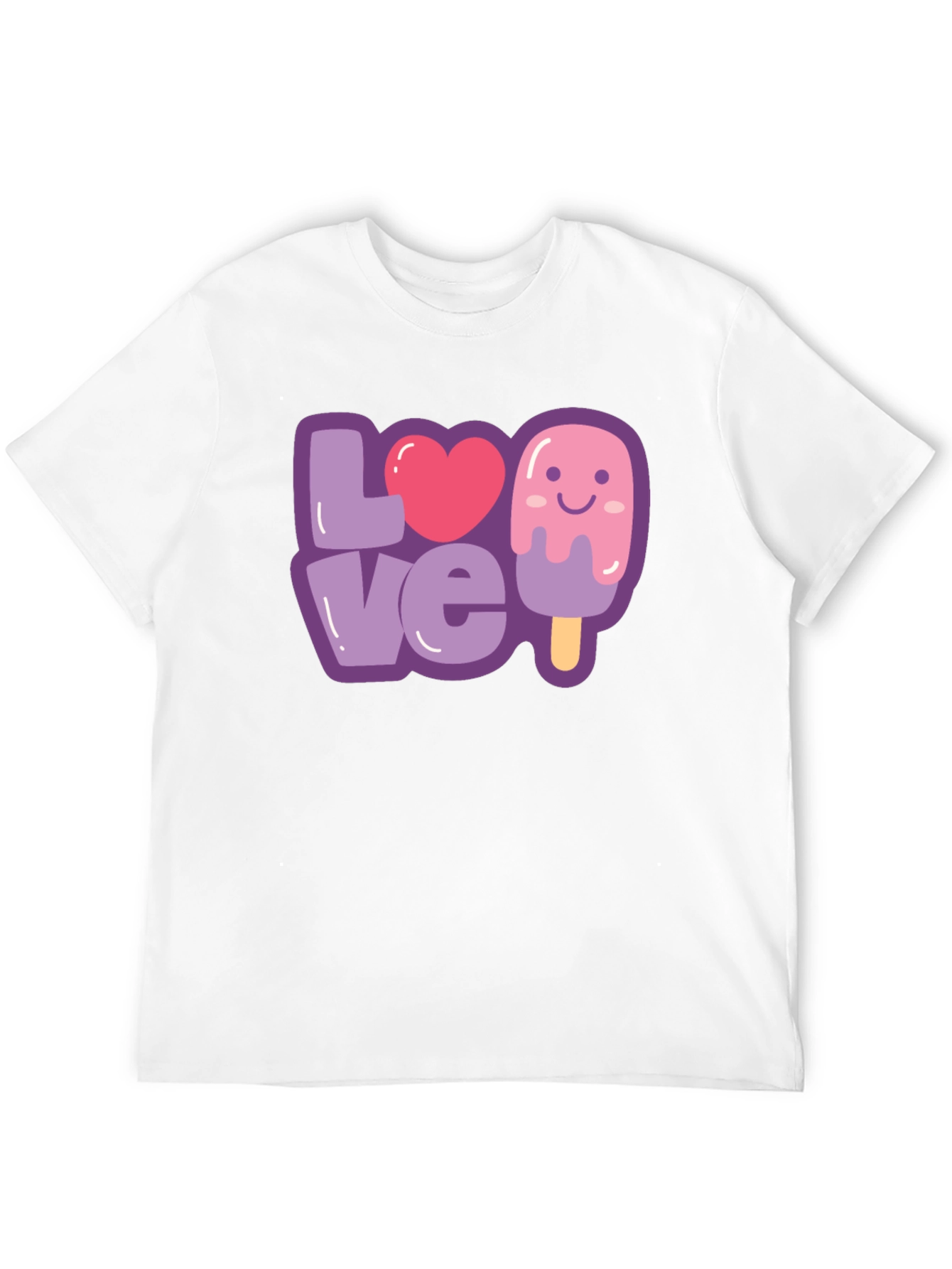 Love Ice Cream Graphic Tee - Cute & Fun