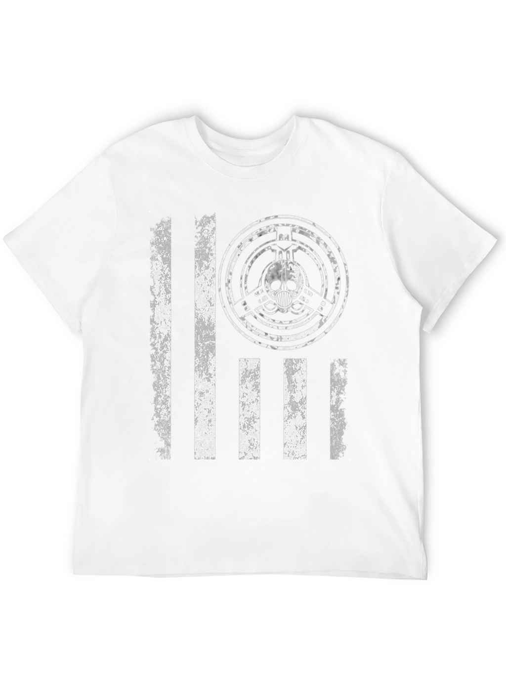 Distressed Skull Graphic Tee - Mens Black T-Shirt