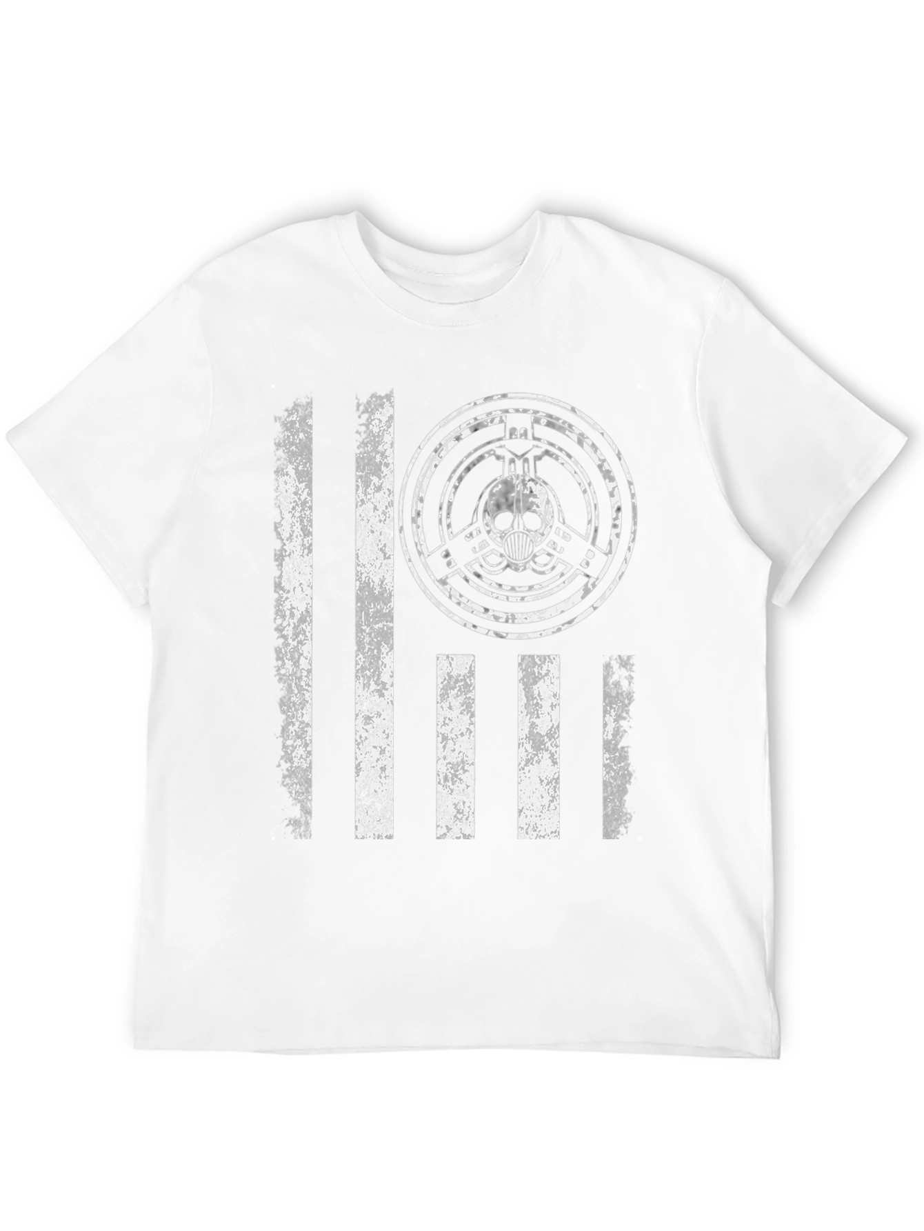 Distressed Skull Graphic Tee - Mens Black T-Shirt