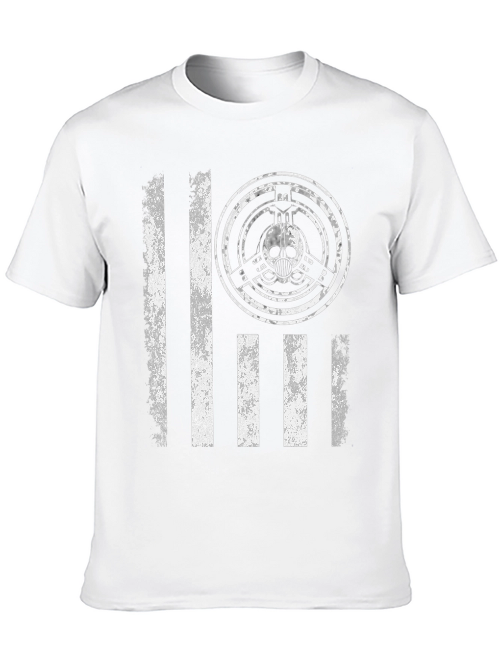 Distressed Skull Graphic Tee - Mens Black T-Shirt