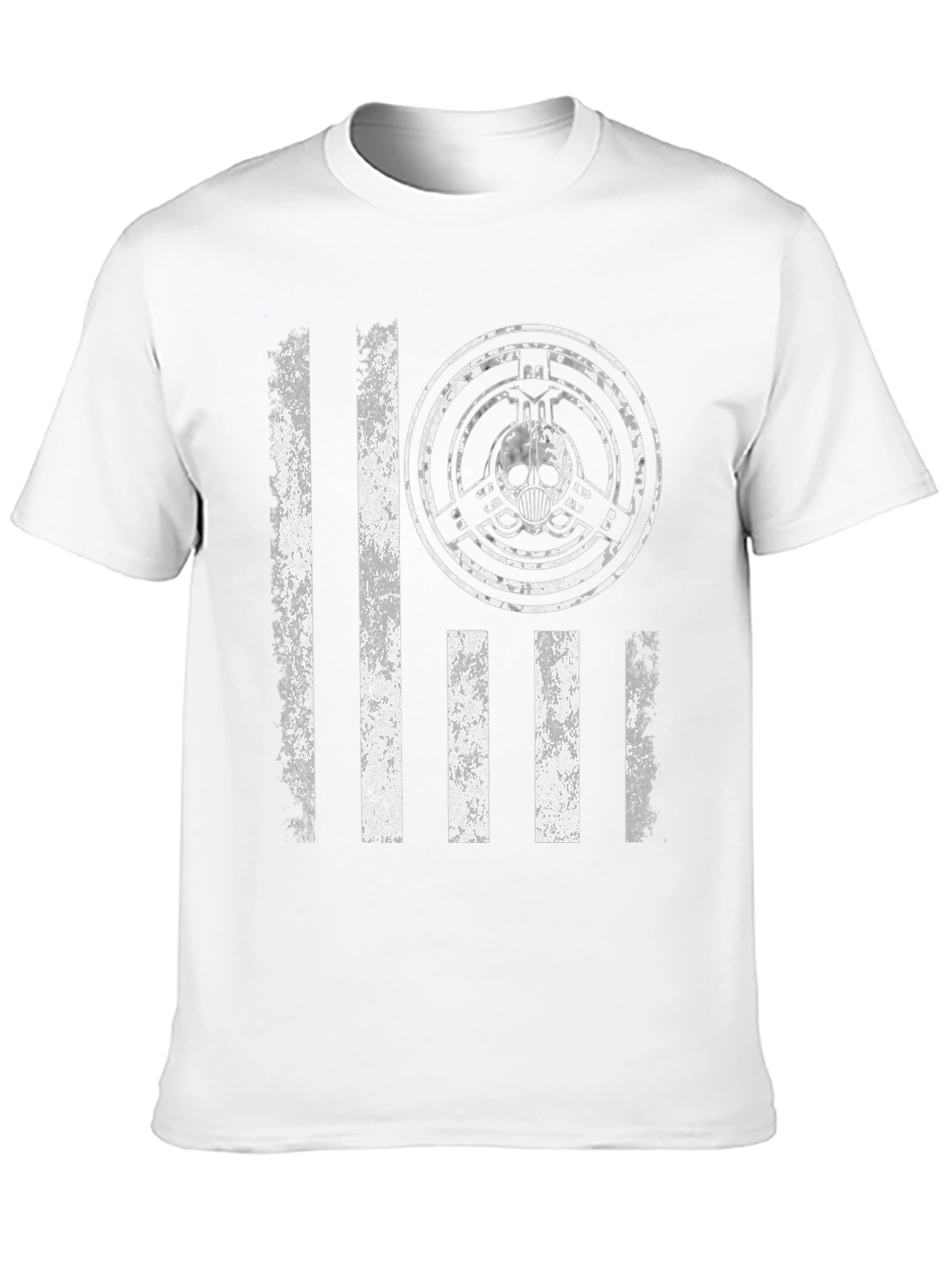 Distressed Skull Graphic Tee - Mens Black T-Shirt