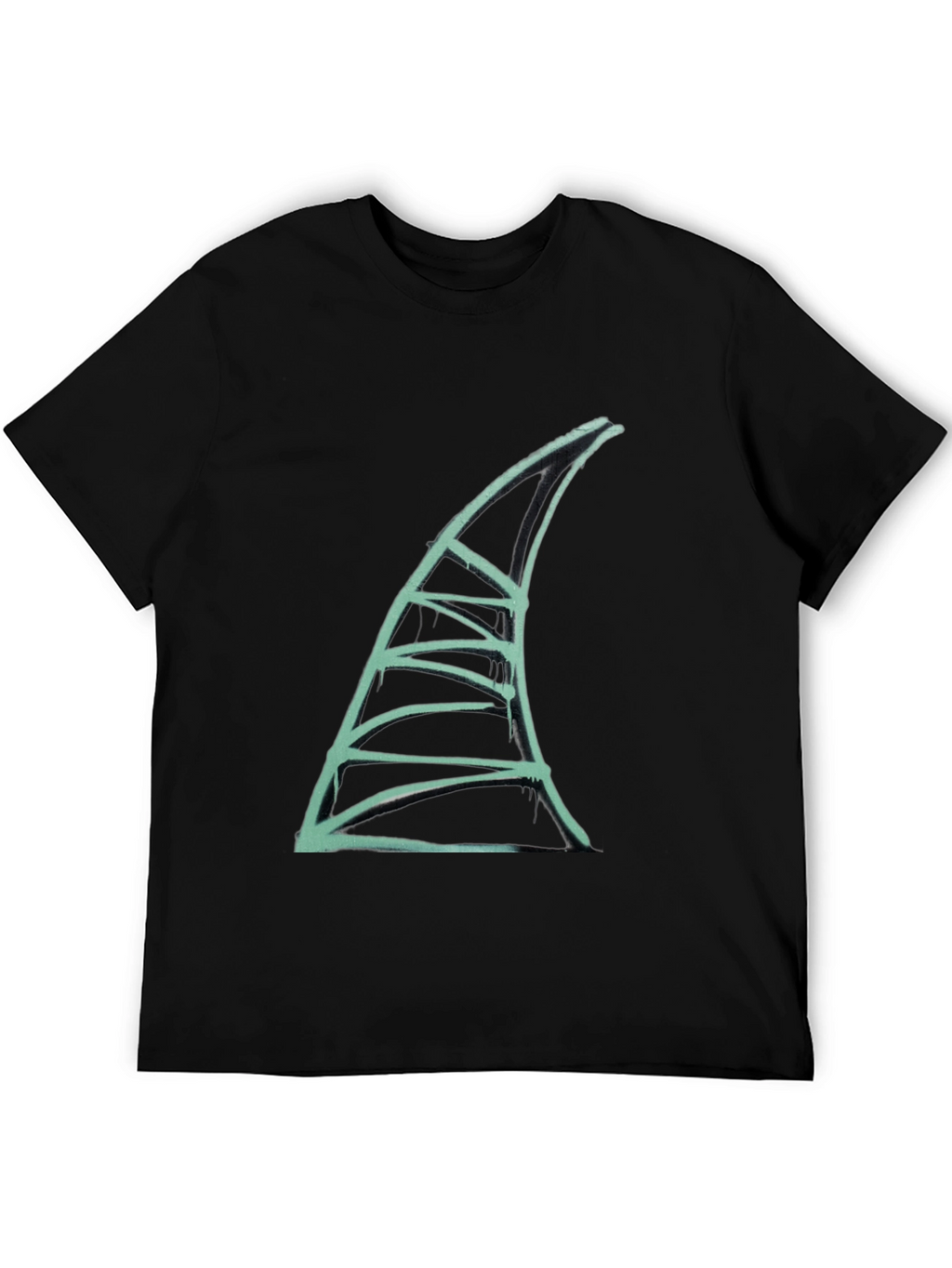 Shark Fin Graphic Tee - Unique Design T-Shirt