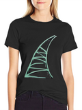 Shark Fin Graphic Tee - Unique Design T-Shirt