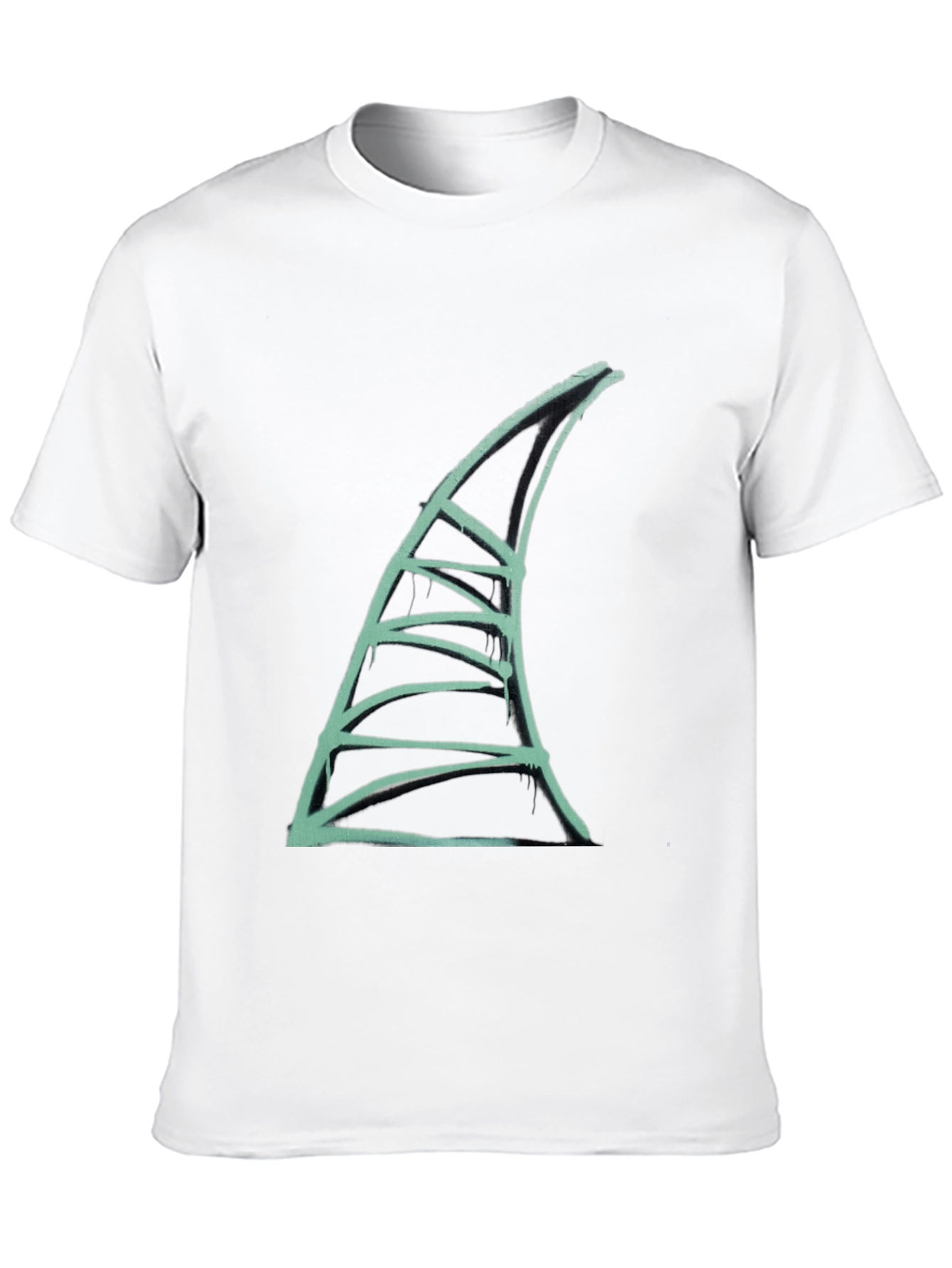 Shark Fin Graphic Tee - Unique Design T-Shirt