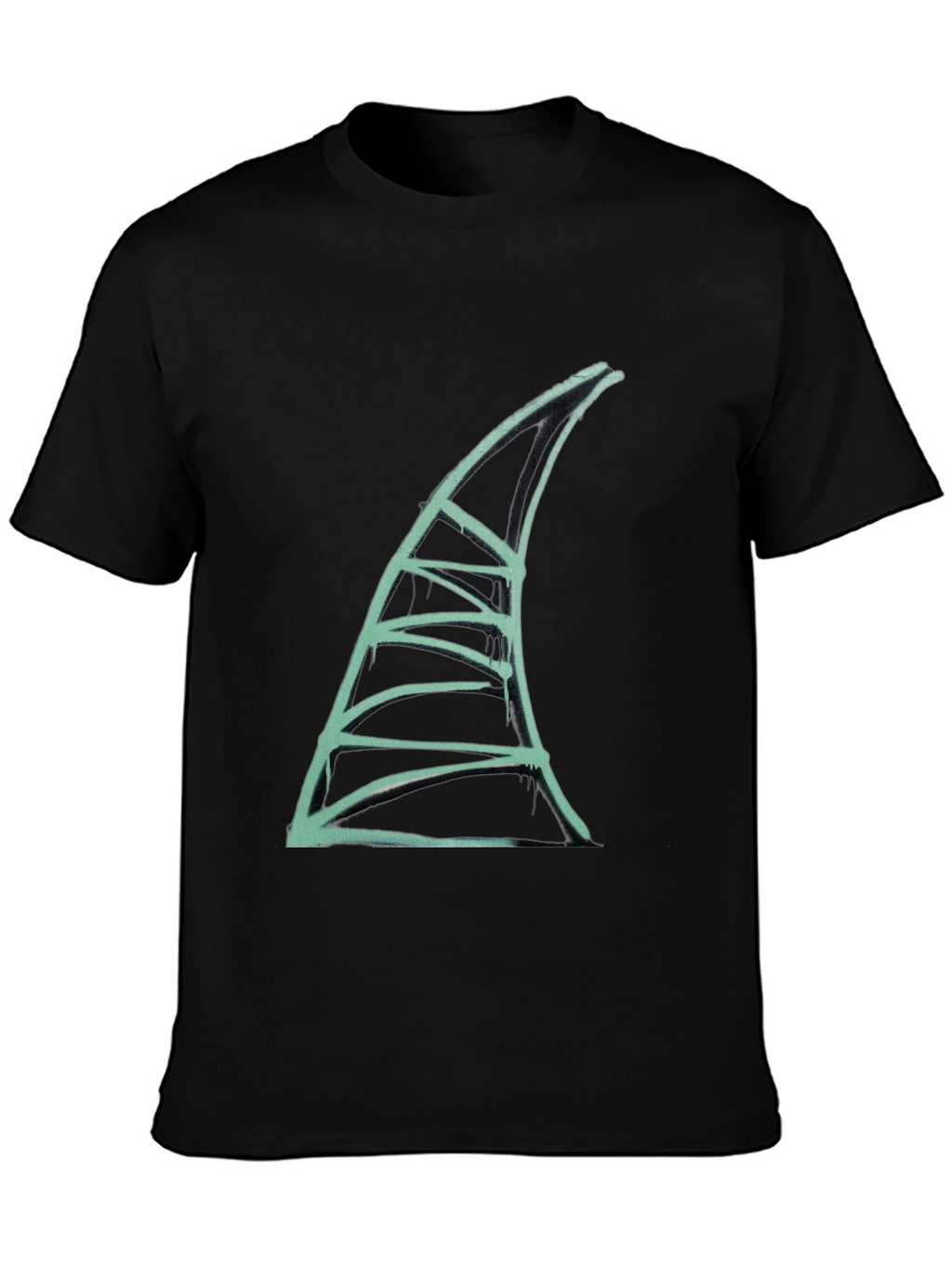 Shark Fin Graphic Tee - Unique Design T-Shirt