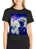 Be Mine Graphic Tee - Teddy Bear & Roses