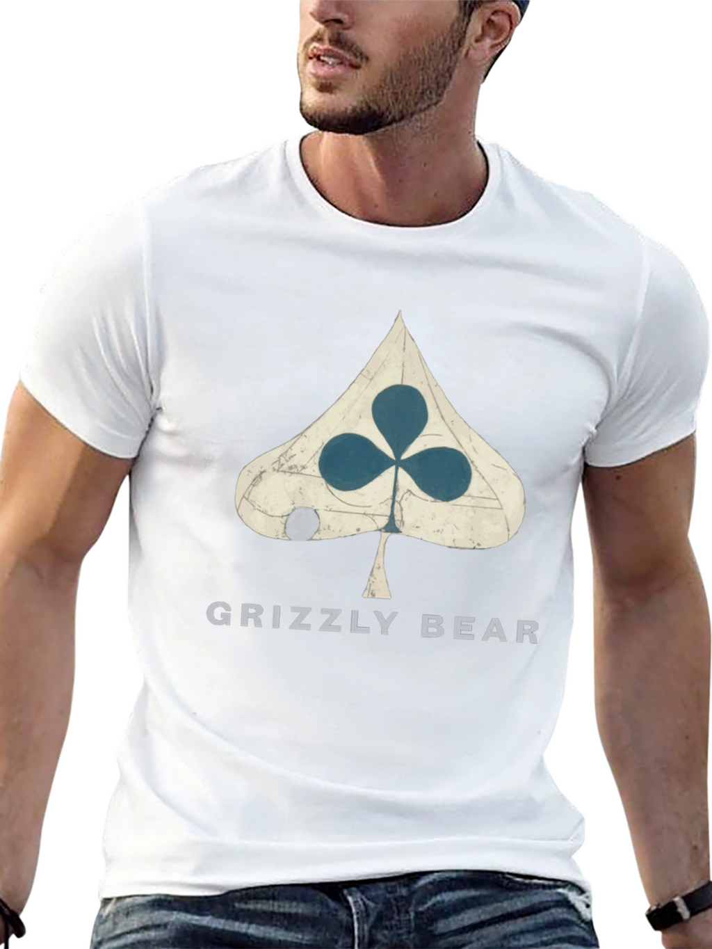 Grizzly Bear Graphic Tee - Spade Design
