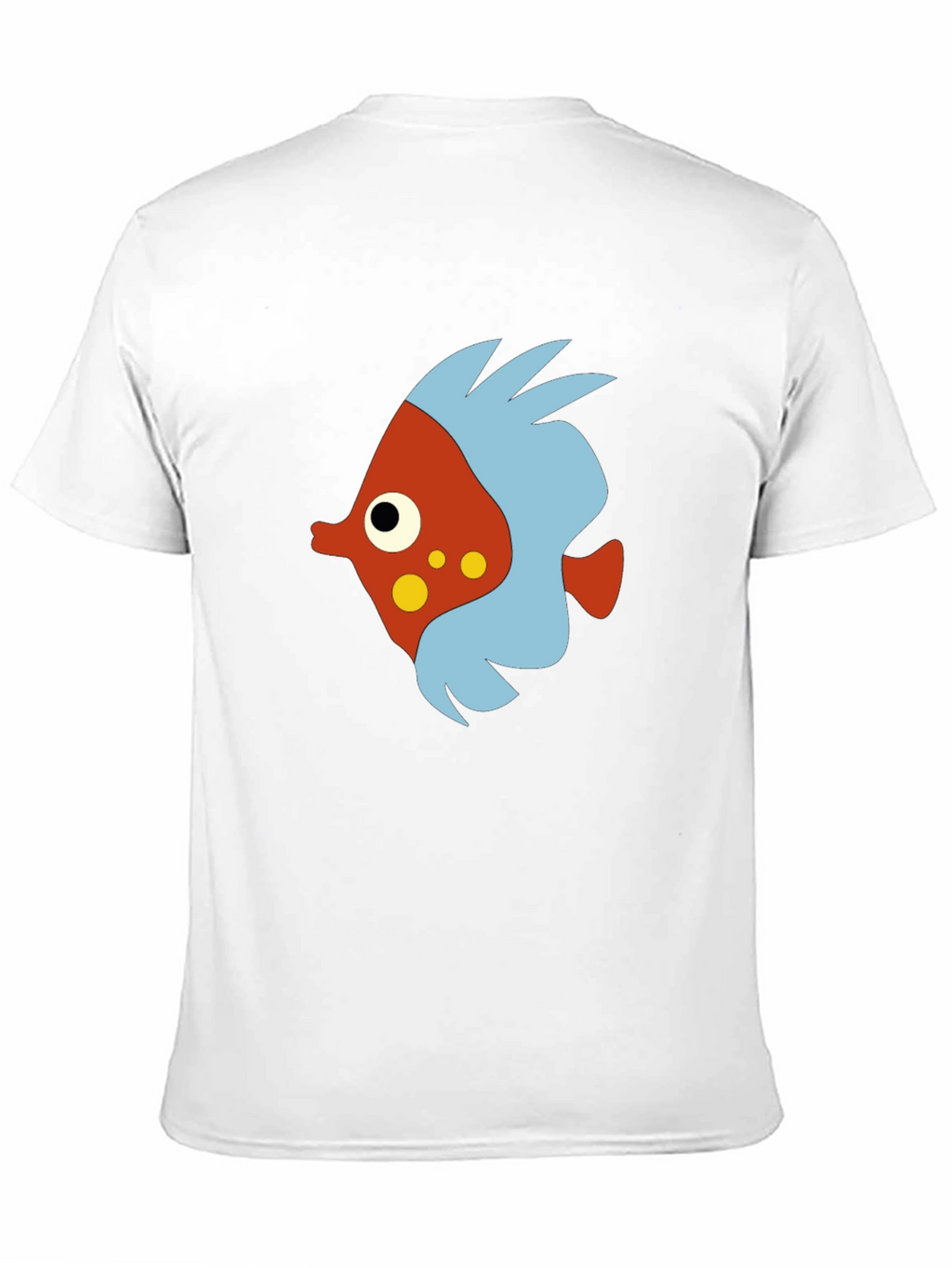 Cartoon Fish Graphic Black T-Shirt