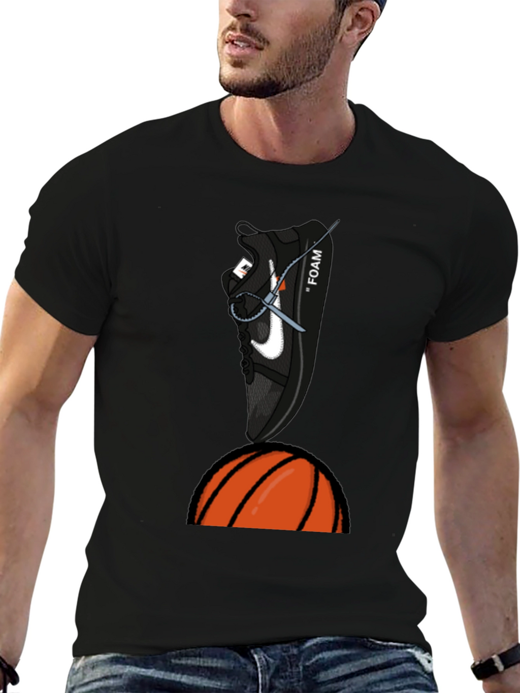 Basketball Sneaker Graphic T-Shirt