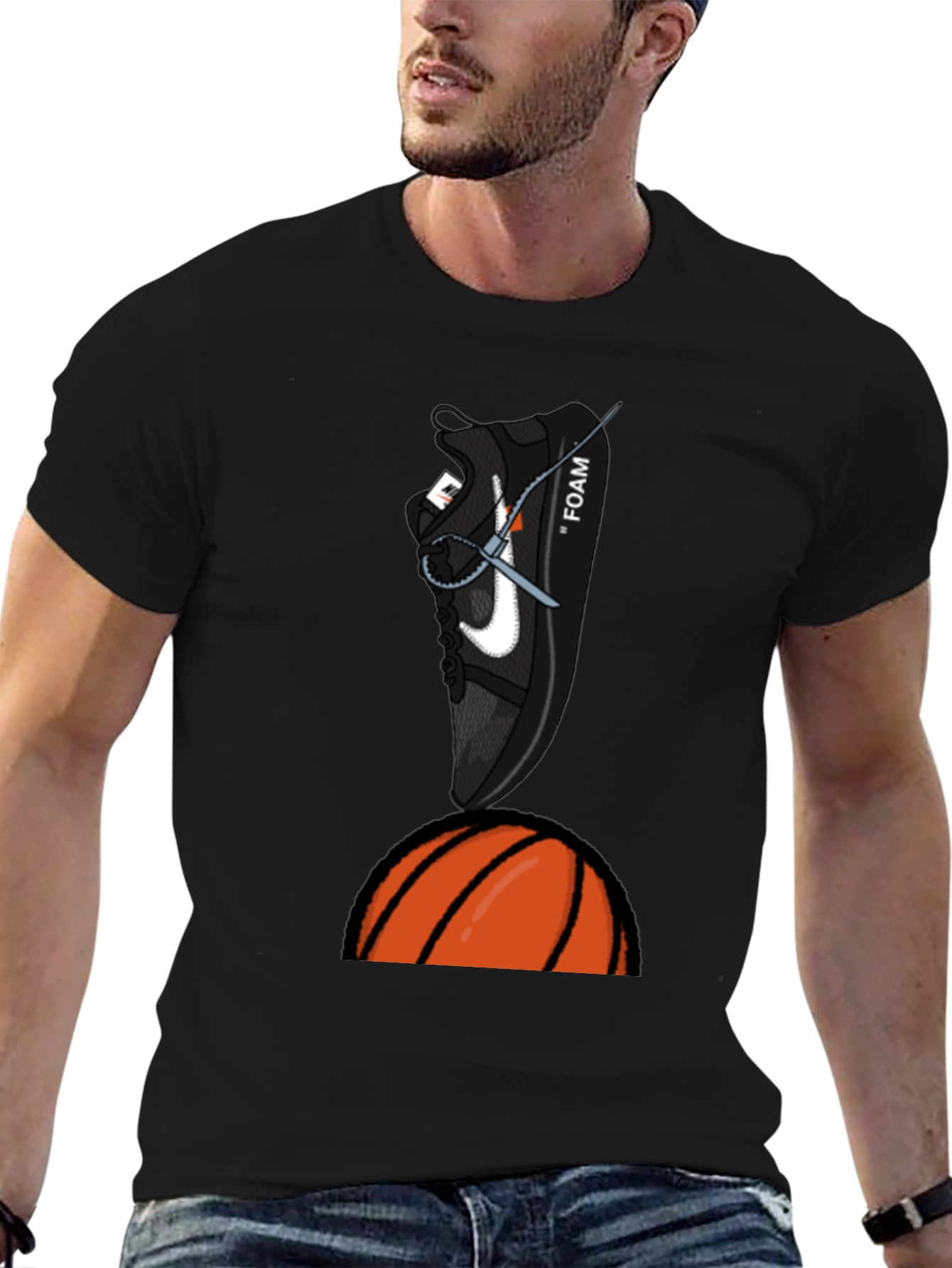 Basketball Sneaker Graphic T-Shirt