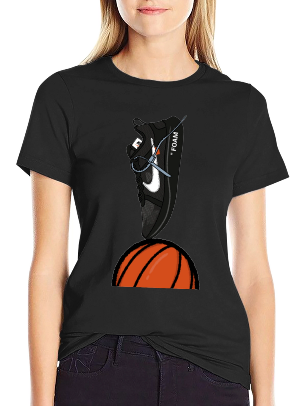Basketball Sneaker Graphic T-Shirt