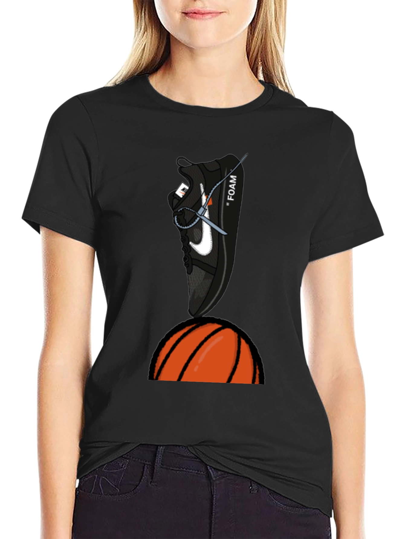 Basketball Sneaker Graphic T-Shirt