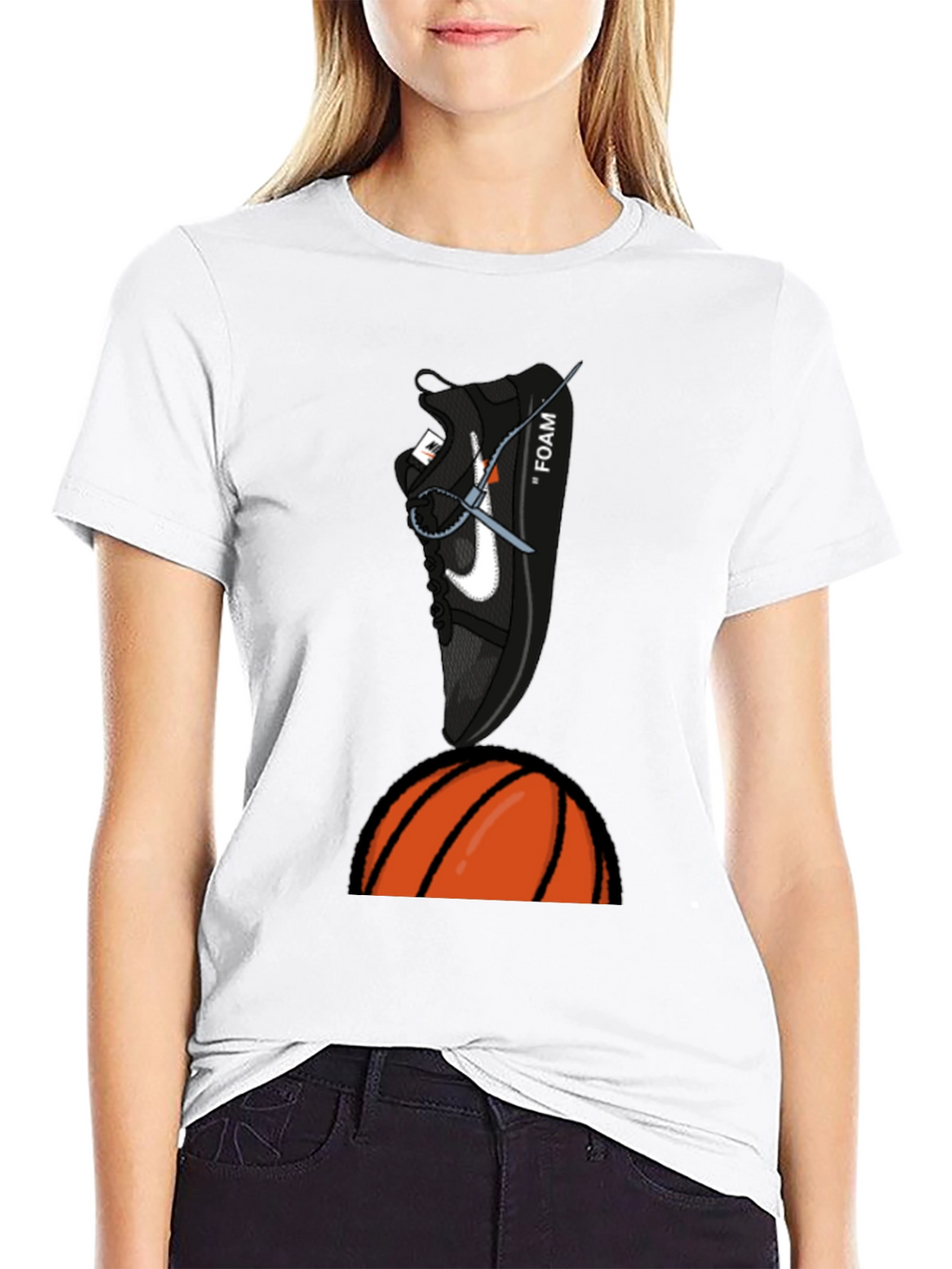Basketball Sneaker Graphic T-Shirt
