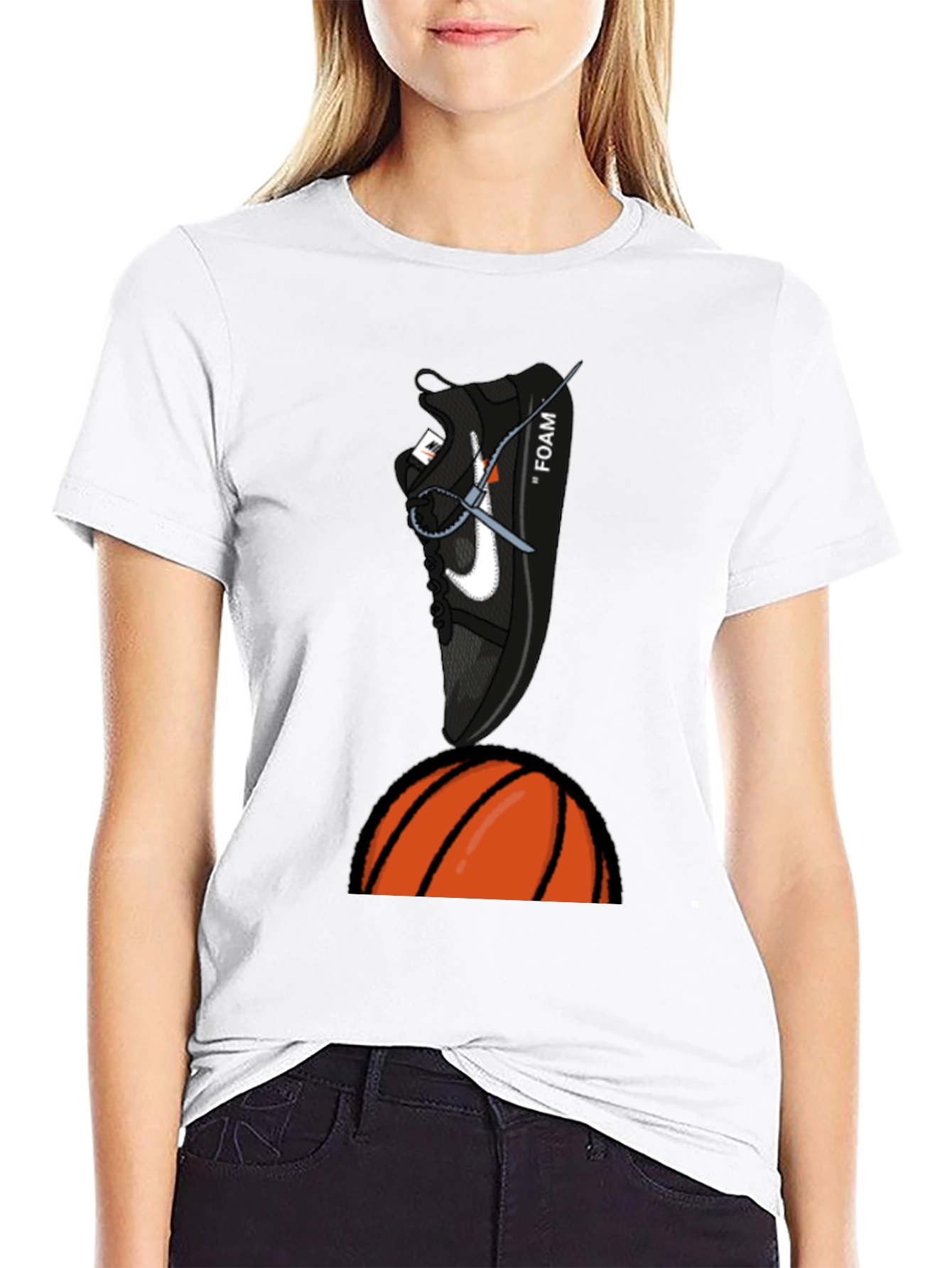 Basketball Sneaker Graphic T-Shirt