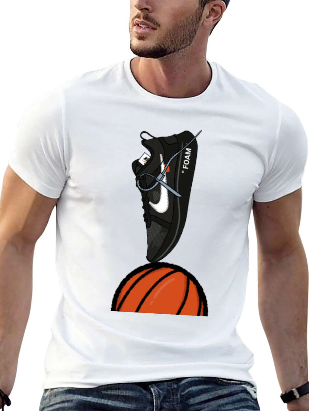 Basketball Sneaker Graphic T-Shirt