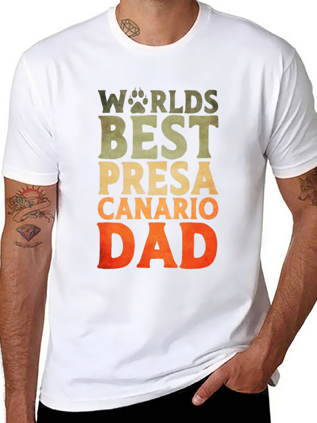 Worlds Best Presa Canario Dad T-Shirt