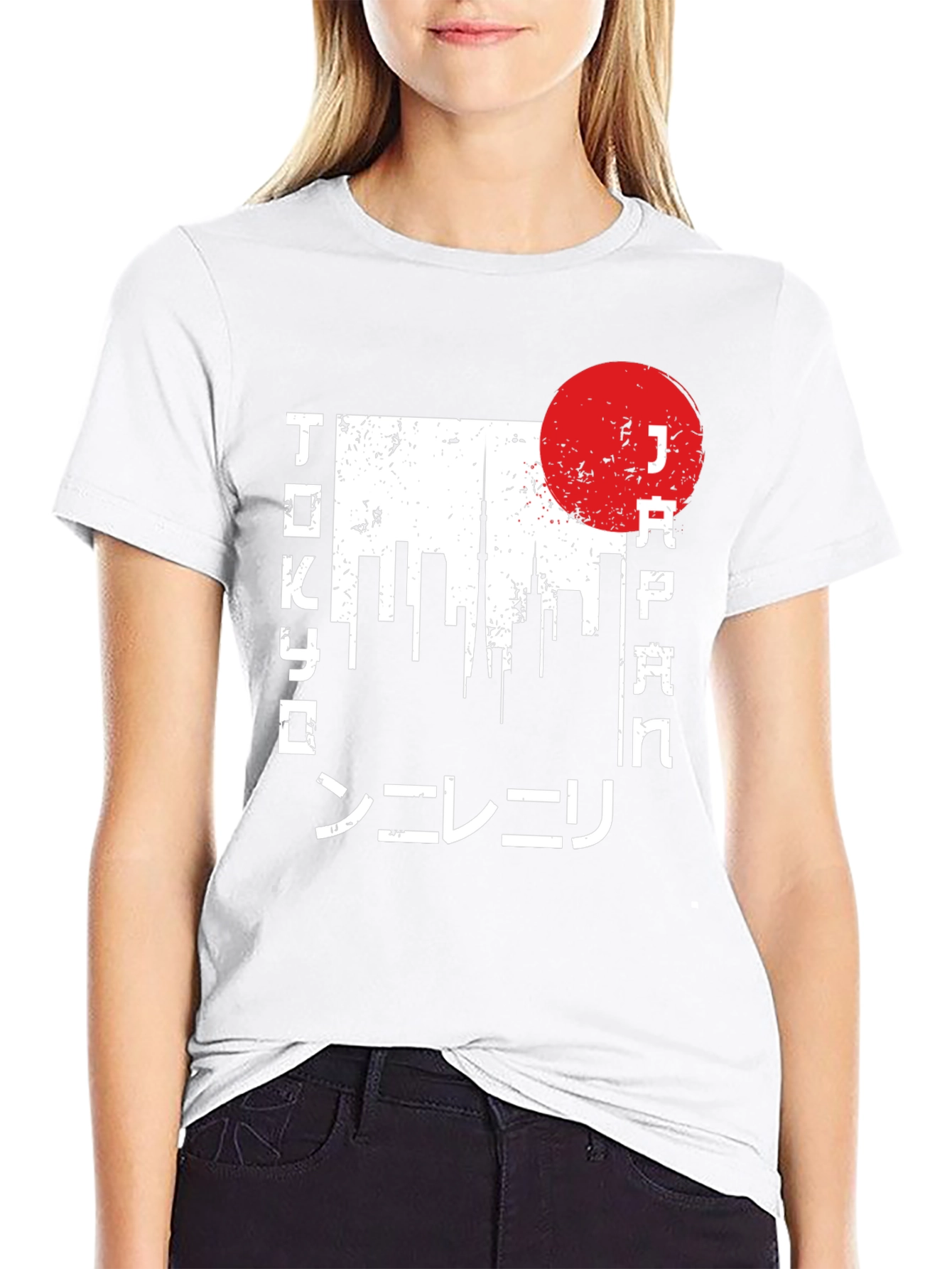 Tokyo Japan Graphic T-Shirt - Distressed Design