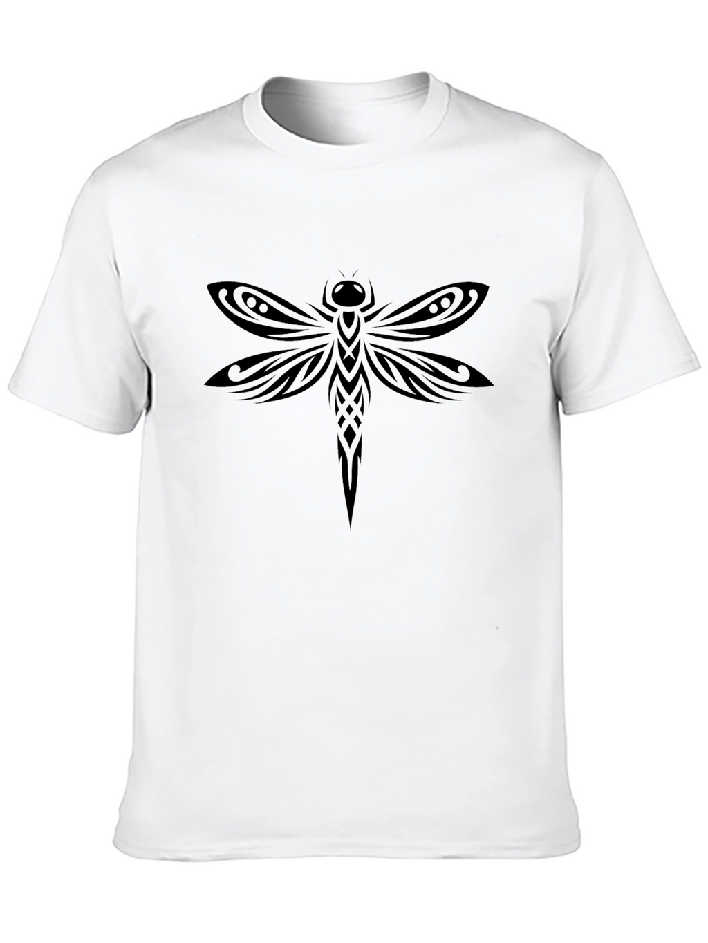 Black Dragonfly Graphic T-Shirt - Stylish Casual Wear