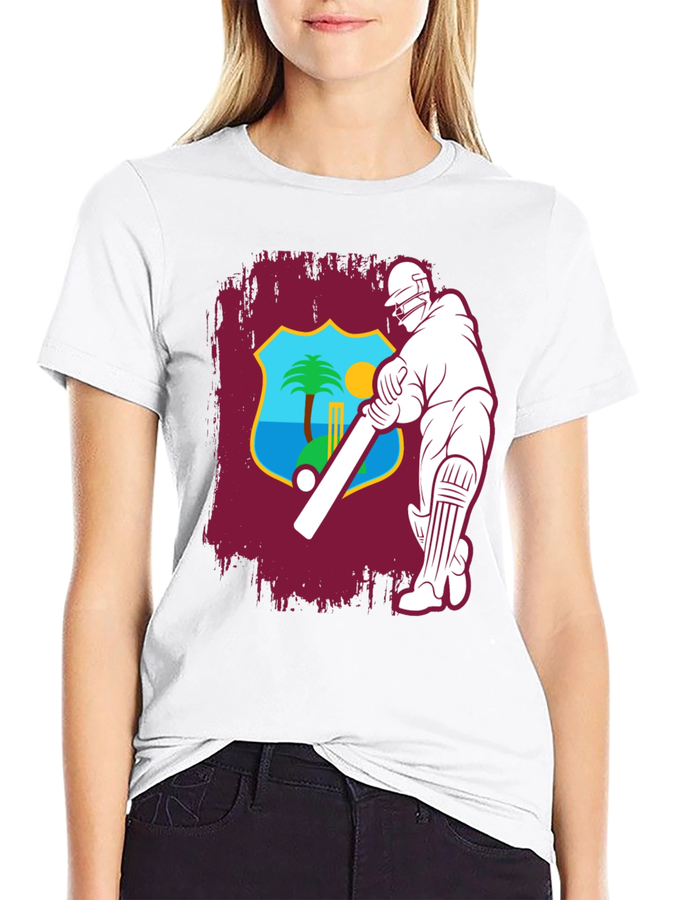 West Indies Cricket T-Shirt - Caribbean Pride Tee