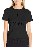 Relax Graphic Print T-Shirt - Casual Comfort