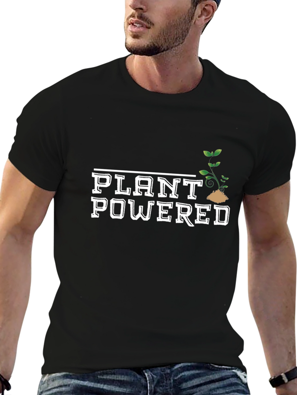 Plant Powered Graphic Tee - Vegan Lifestyle Shirt