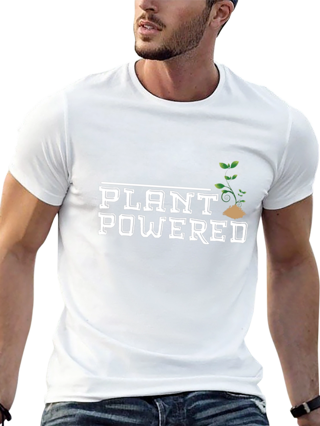Plant Powered Graphic Tee - Vegan Lifestyle Shirt
