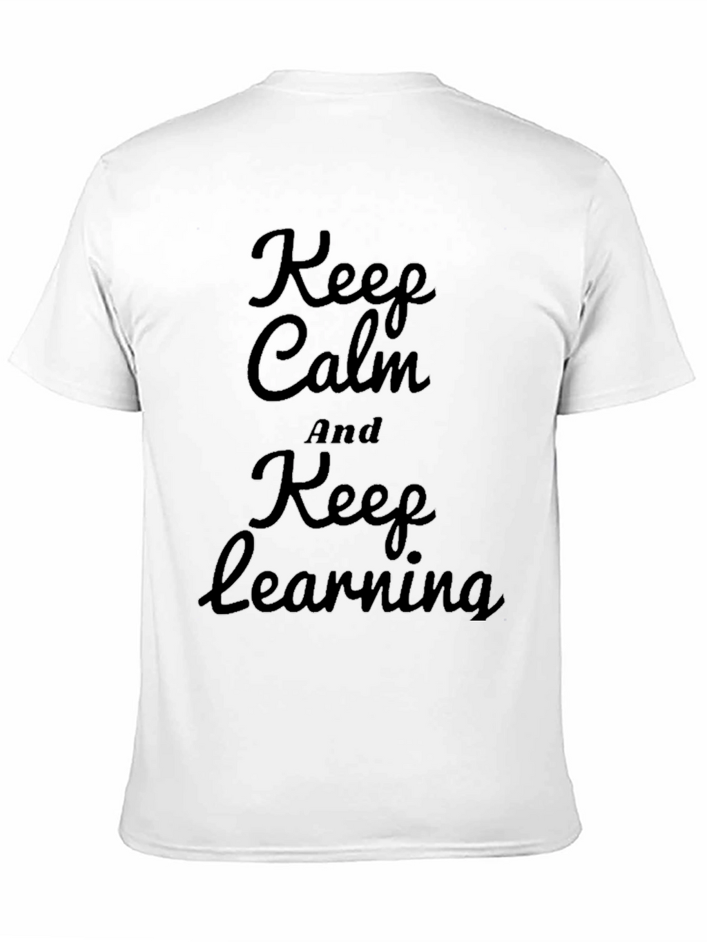 Keep Calm and Keep Learning Black T-Shirt