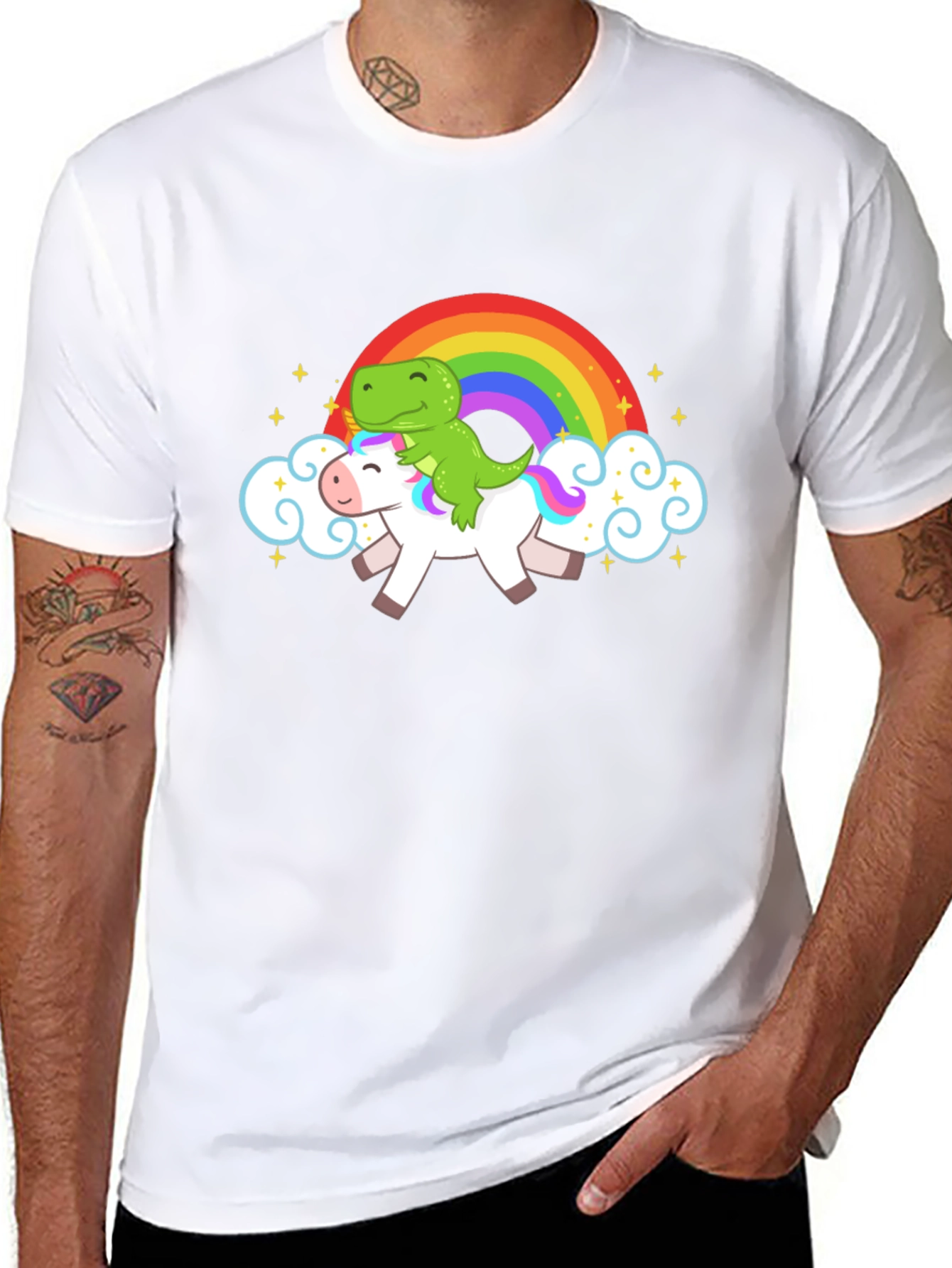 Dino Unicorn Rainbow T-Shirt
