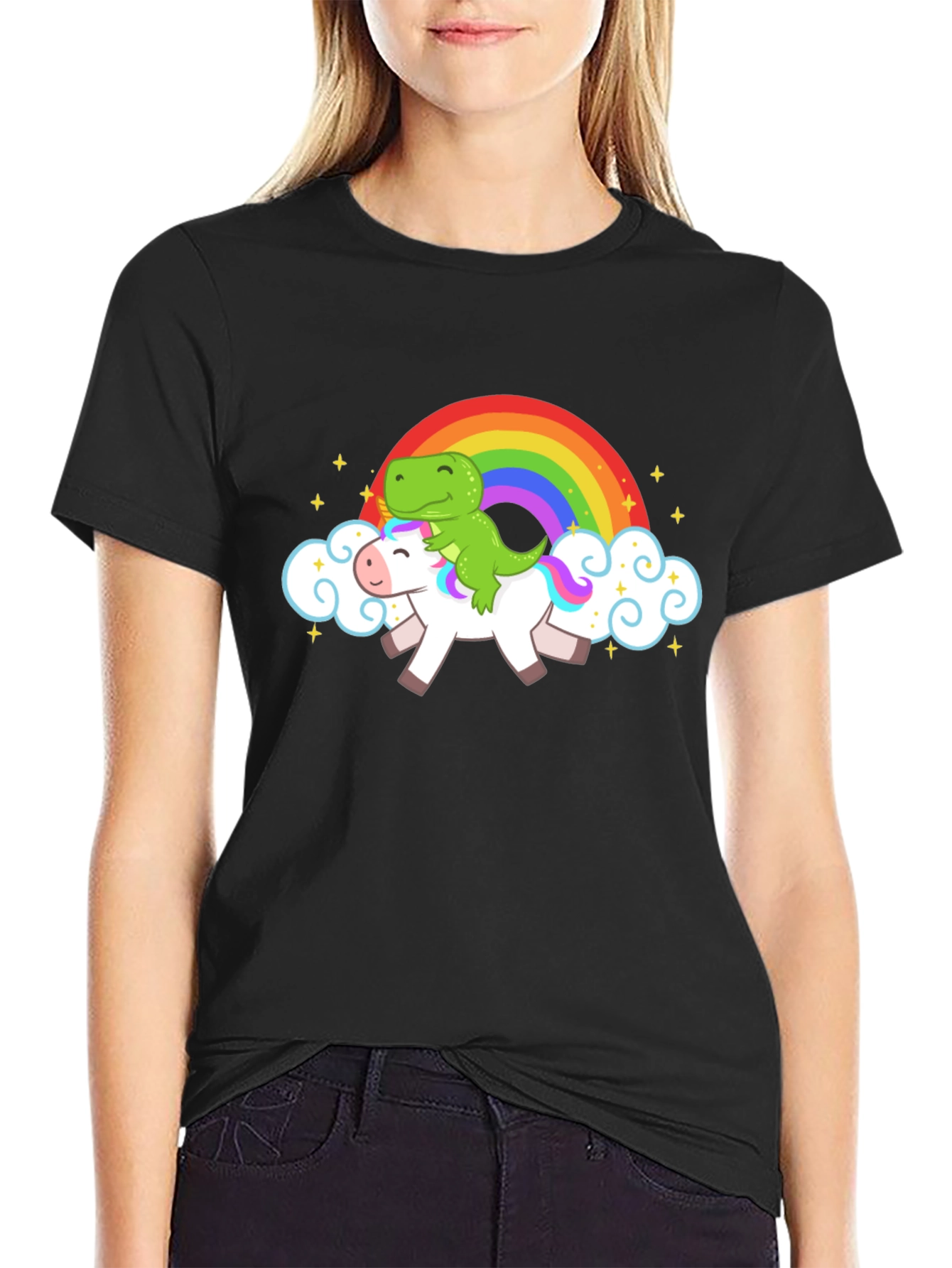 Dino Unicorn Rainbow T-Shirt