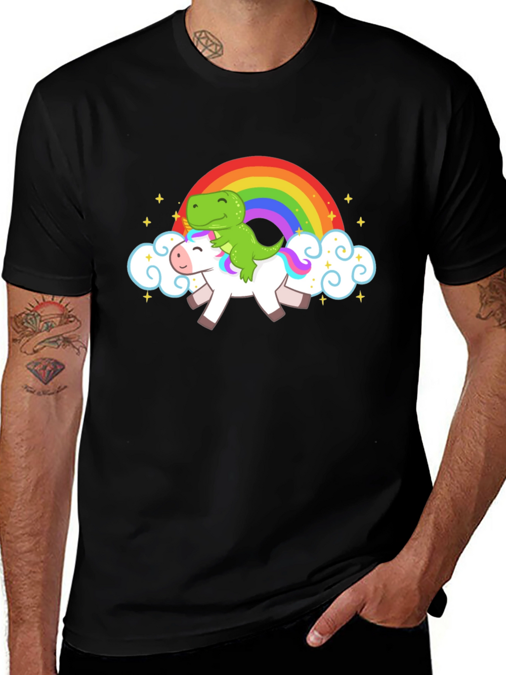 Dino Unicorn Rainbow T-Shirt