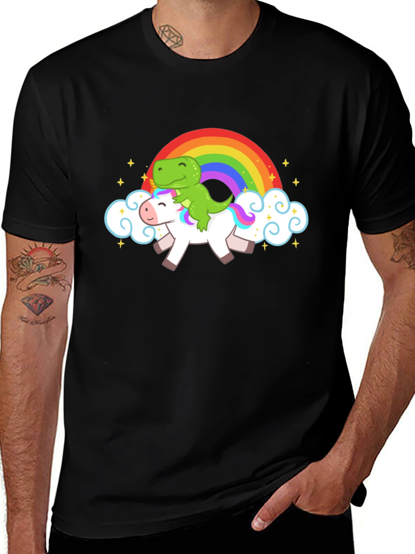 Dino Unicorn Rainbow T-Shirt