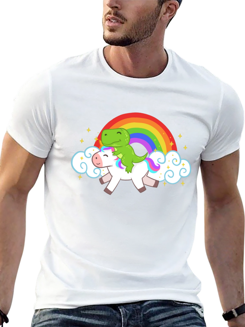 Dino Unicorn Rainbow T-Shirt
