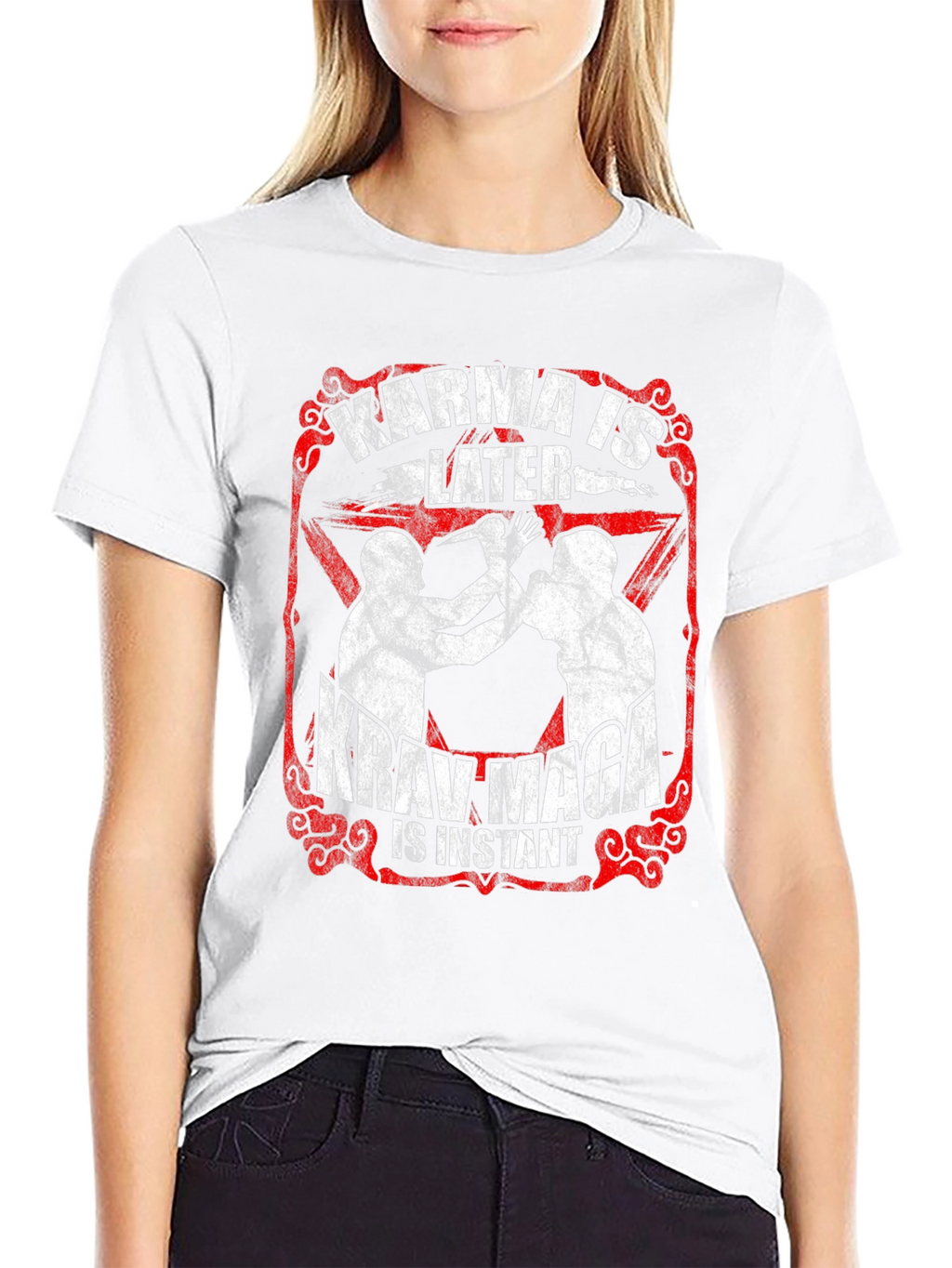 Karma is Later Krav Maga is Instant T-Shirt