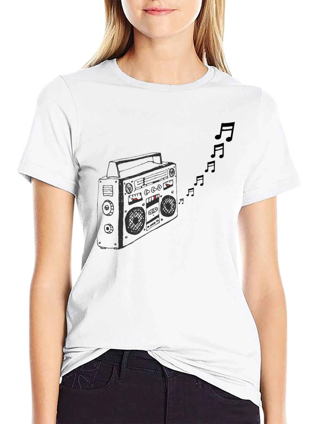 Boombox Music T-Shirt: Retro Cool Graphic Tee