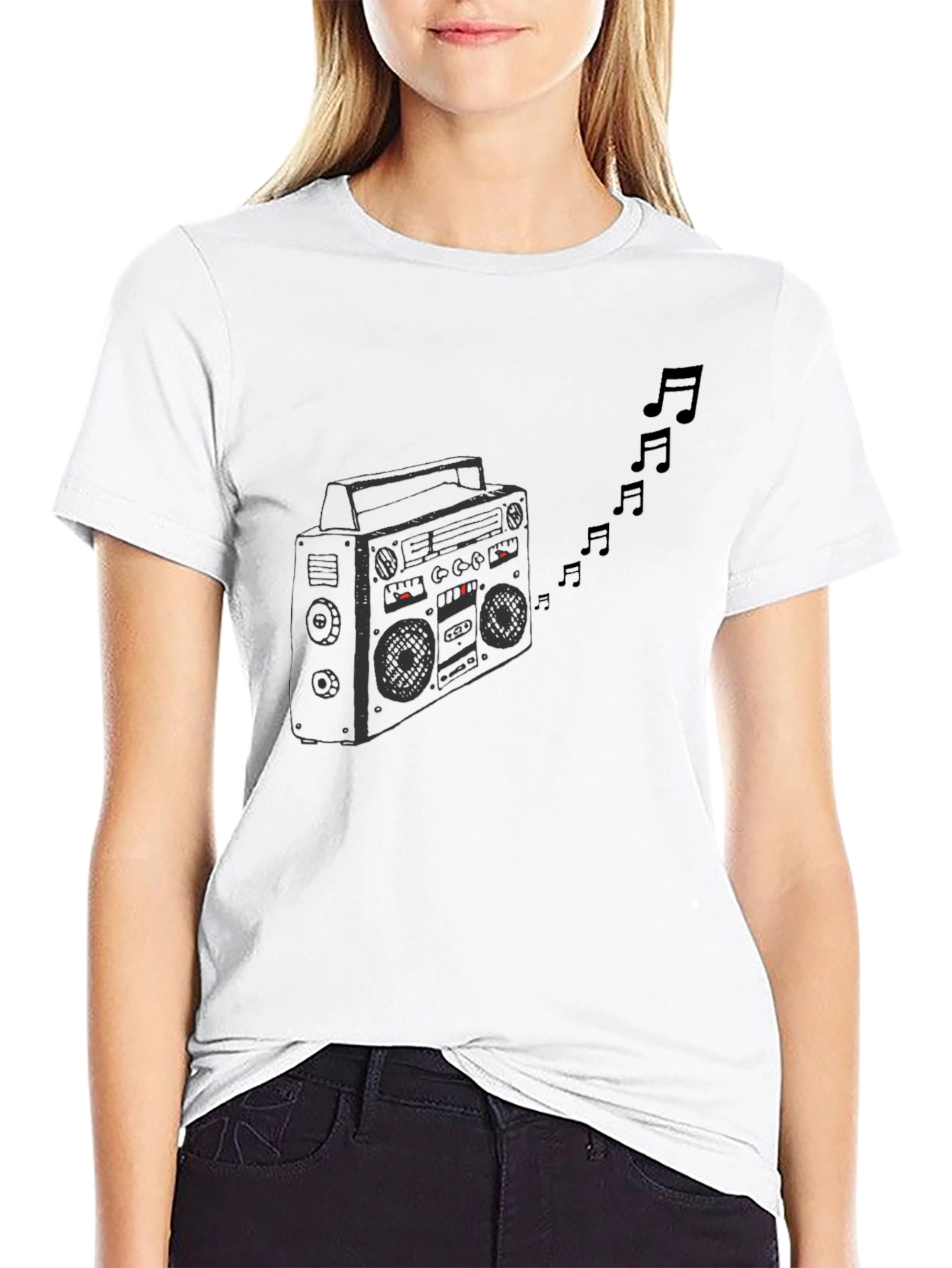 Boombox Music T-Shirt: Retro Cool Graphic Tee