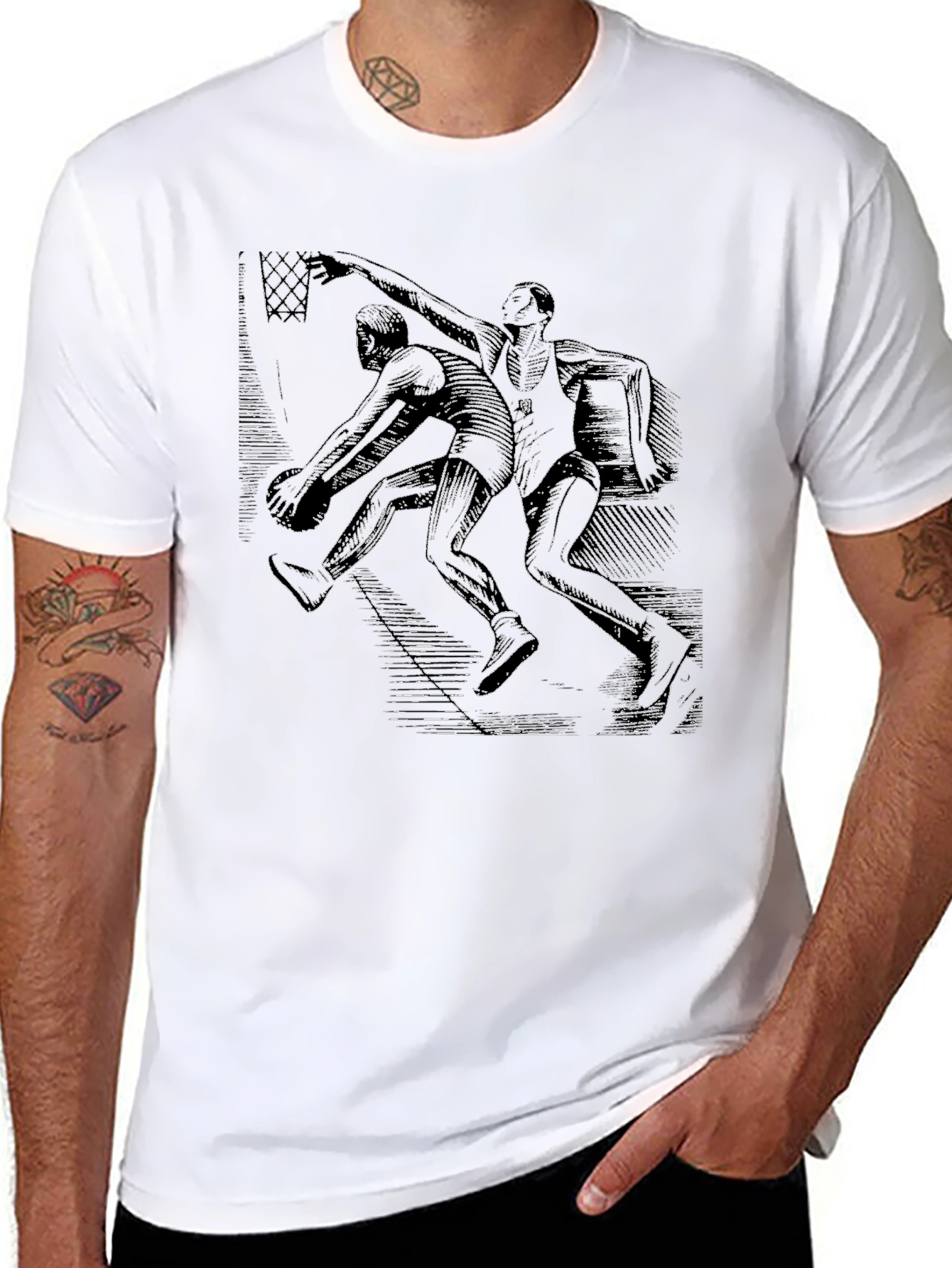 Vintage Style Basketball T-Shirt