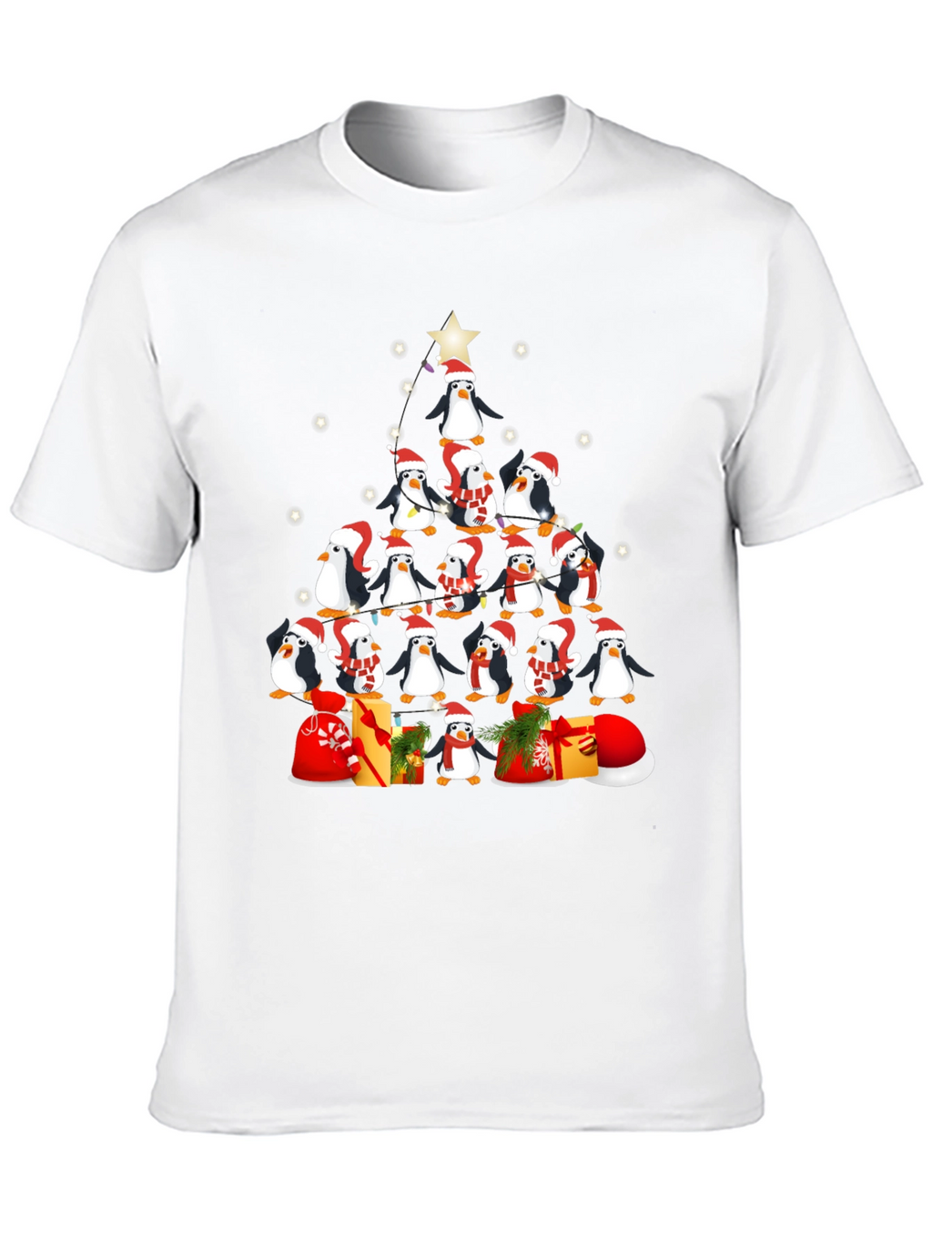 Penguin Christmas Tree T-Shirt