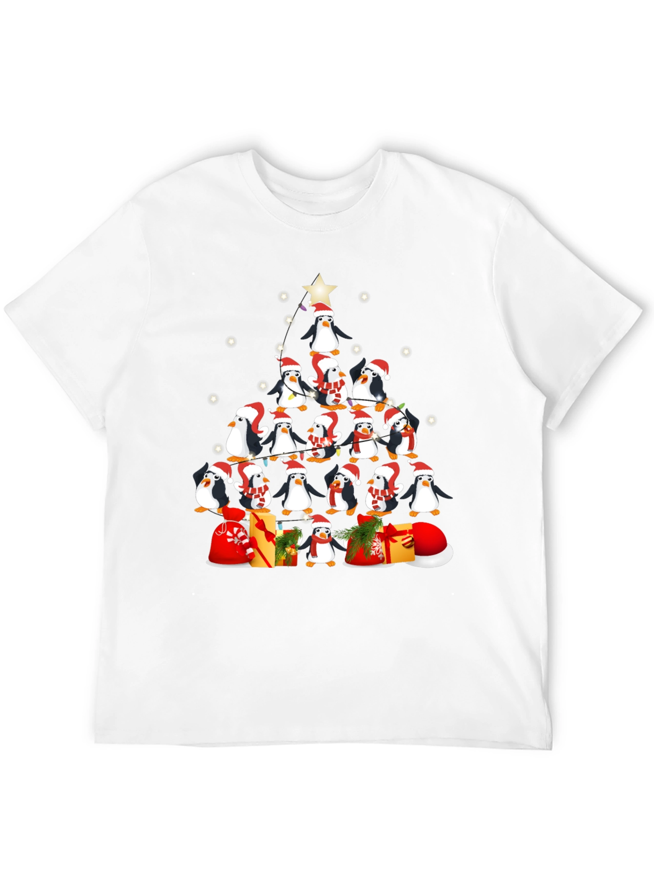 Penguin Christmas Tree T-Shirt
