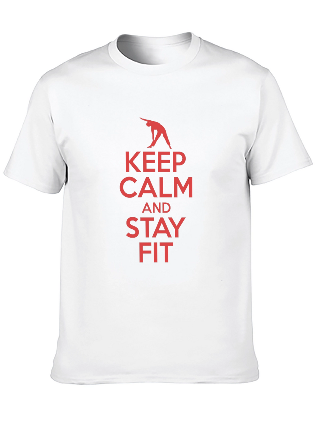 Keep Calm and Stay Fit Black T-Shirt