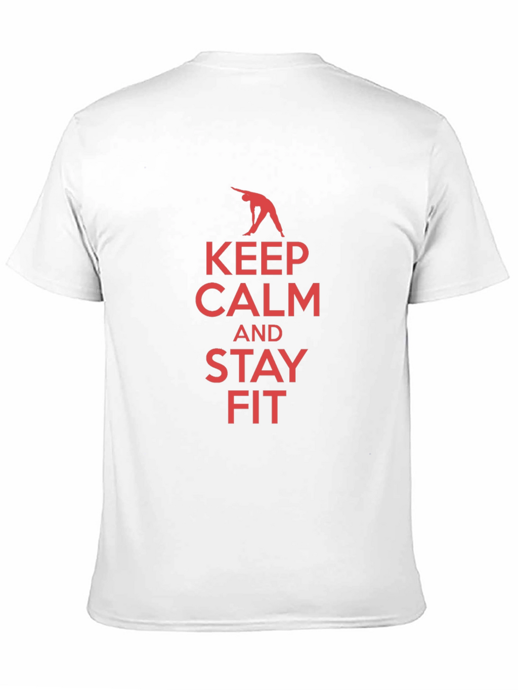 Keep Calm and Stay Fit Black T-Shirt