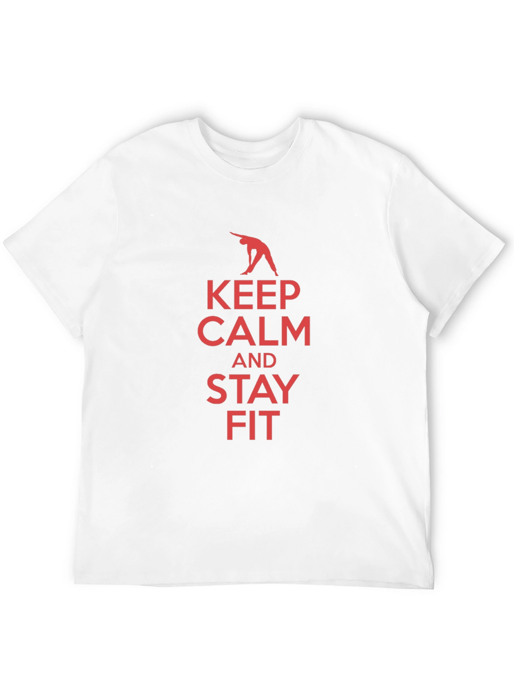 Keep Calm and Stay Fit Black T-Shirt