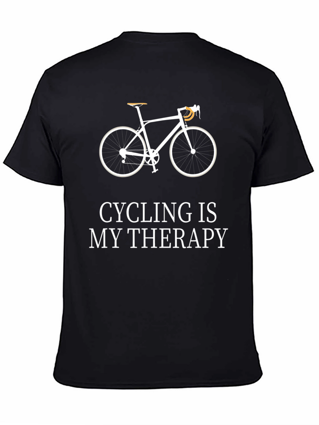 Cycling Therapy T-Shirt - Mens Black Graphic Tee