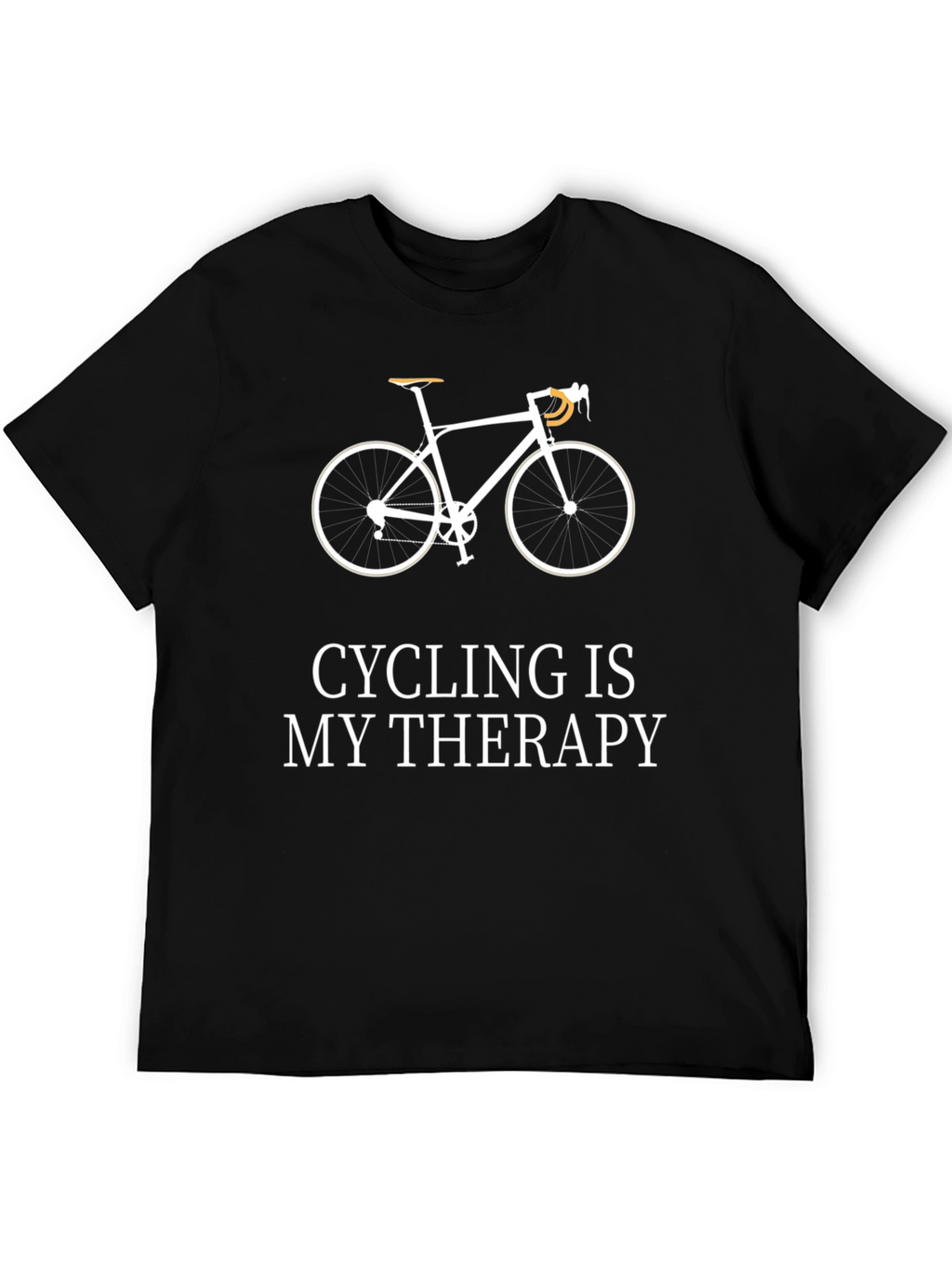 Cycling Therapy T-Shirt - Mens Black Graphic Tee