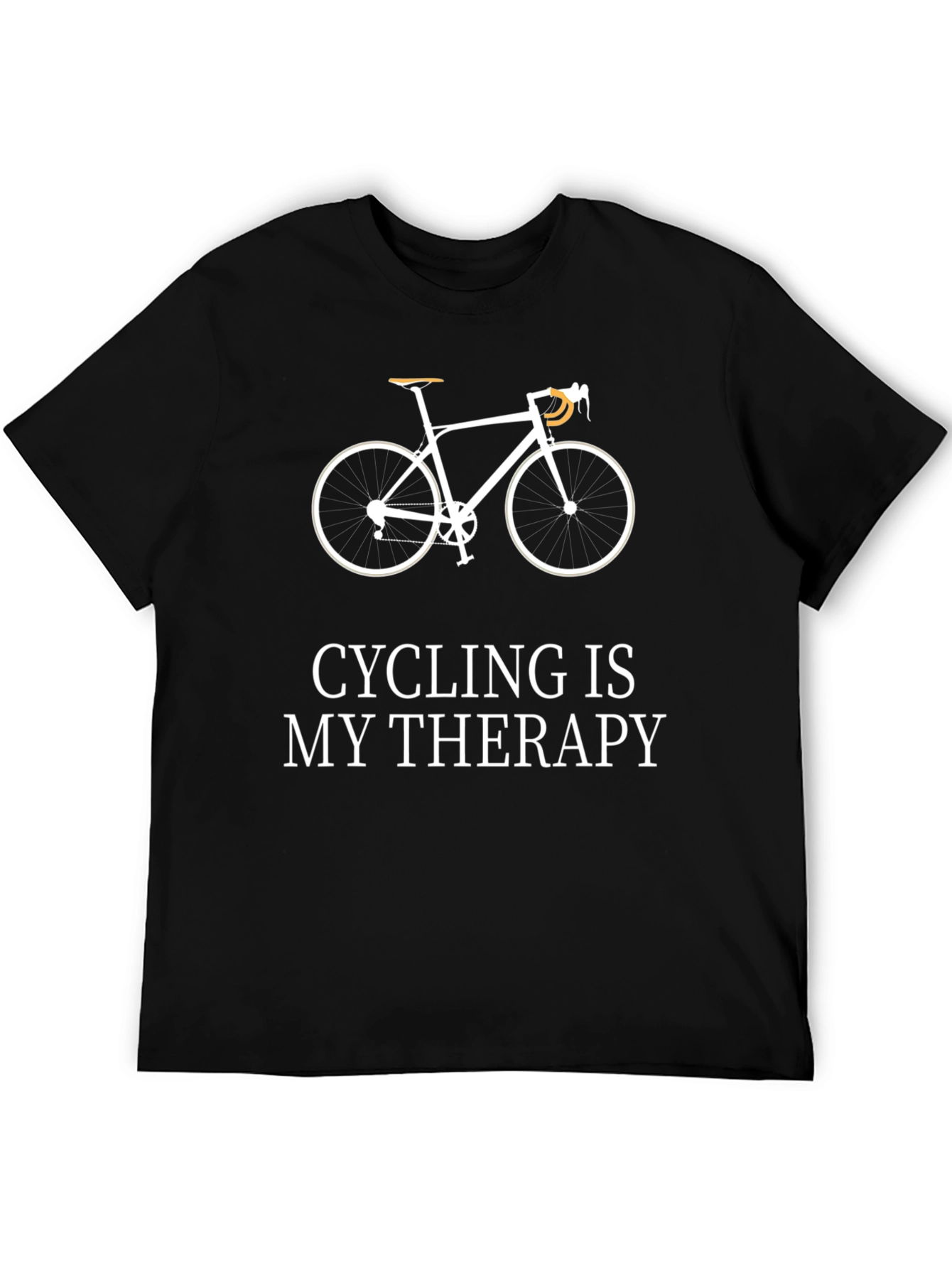 Cycling Therapy T-Shirt - Mens Black Graphic Tee