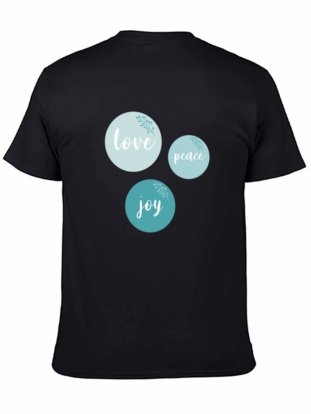 Love Peace Joy Graphic T-Shirt Black