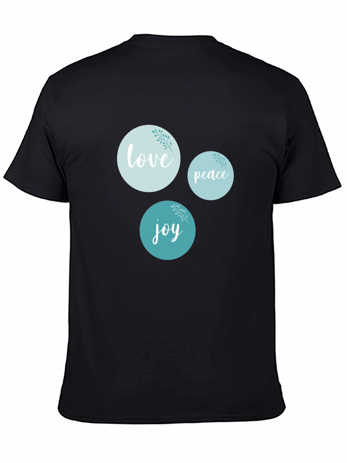 Love Peace Joy Graphic T-Shirt Black