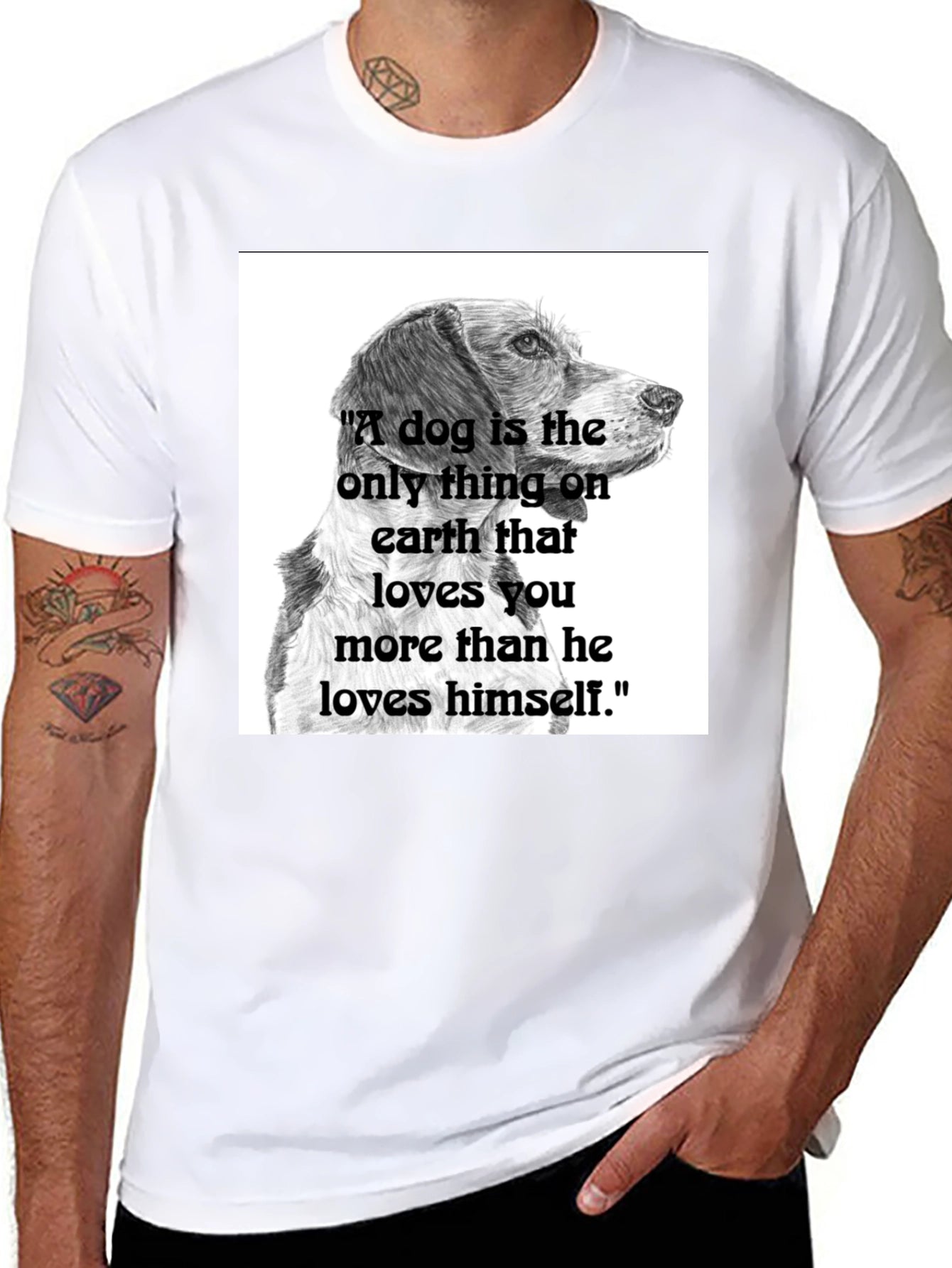 Dog Lover T-Shirt: A Dog is the Only Thing...