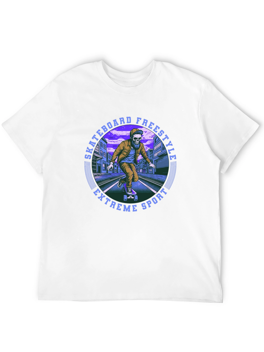 Skateboard Freestyle Graphic Tee - Extreme Sport